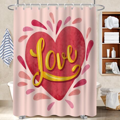 Rideau douche imperméable polyester 180x180 Étanche rideau séchage rapide pour dans une salle de bain design (1/5)
