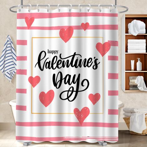 Rideau de douche imperméable en polyester 180x180 léger cache baignoire pour salle de bain (1/5)