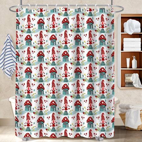 Voile de douche fluide en polyester 180x180 séchage rapide housse de baignoire pour créer une ambiance spa (1/5)