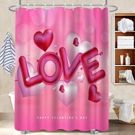 Voile de douche fluide en polyester 180x180 avec motif rideau séchage rapide pour une colocation (1/5)