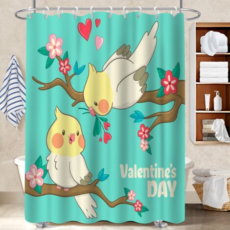 Voile de douche polyester 180x180 cocooning voile de douche pour un relooking rapide de sa salle de bain (1/5)