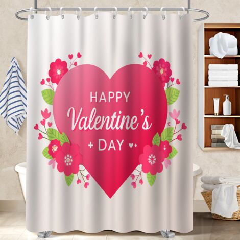 Voile de douche fluide en polyester 180x180 pratique rideau étanche pour hôtel / airbnb (1/5)