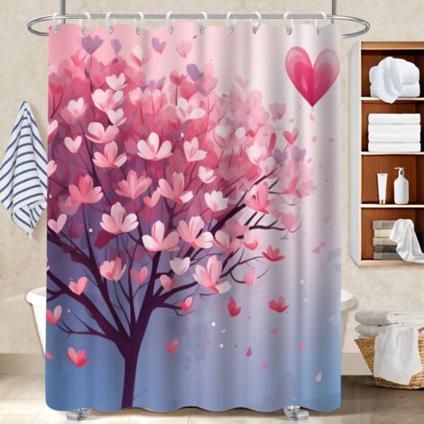 Kit rideau de douche en polyester 180x180 original housse de baignoire pour hôtel / airbnb (1/5)