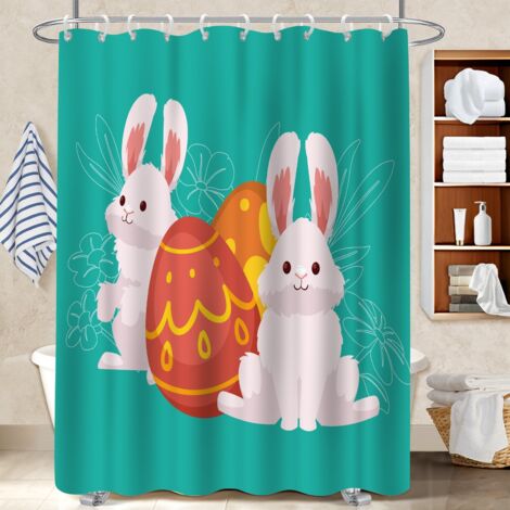 Rideau de douche en polyester 180x180 moderne cache baignoire pour se sentir en vacances chez soi (1/5)