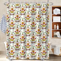 Kit rideau de douche en polyester 180x180 souple et fluide rideau étanche pour loft industriel