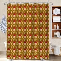 Rideau de bain imprimé polyester 180x180 montage sans perçage séparation douche pour baignoire asymétrique