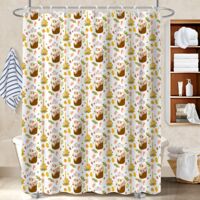 Rideau de douche imperméable en polyester 180x180 pratique polyester pour salle de bain pour salle de bain avec douche à l’italienne