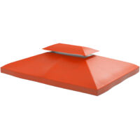 Toit de remplacement pour pavilons de 3x4 mètres, destiné aux pavillons métalliques, aux pavillons de jardin, ou encore aux tentes de fête. Ce toit est fabriqué en polyester de couleur rouge-brun.