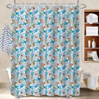 Voile de douche polyester 180x180 montage sans perçage housse de baignoire pour baignoire d’angle