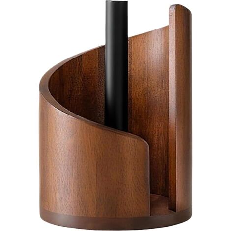 Porte Papier Essuie-Tout en Bois – Distributeur et Support Pratique pour Cuisine, Salle à Manger et Salle de Bain (1/5)
