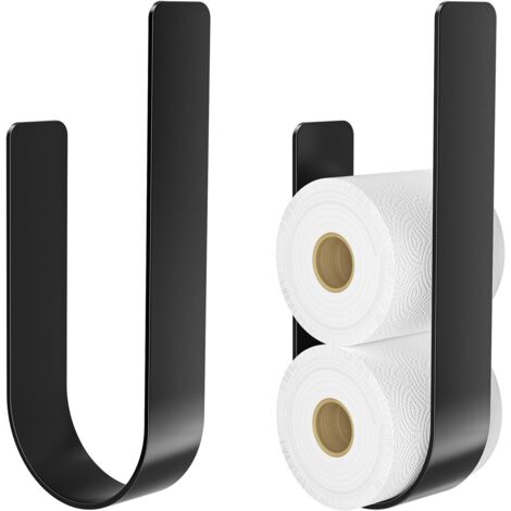 Lot de 4 Crochets Serviette Acier Inoxydable – Crochet Mural Autocollant, Salle de Bain et Cuisine, Sans Perçage (1/5)