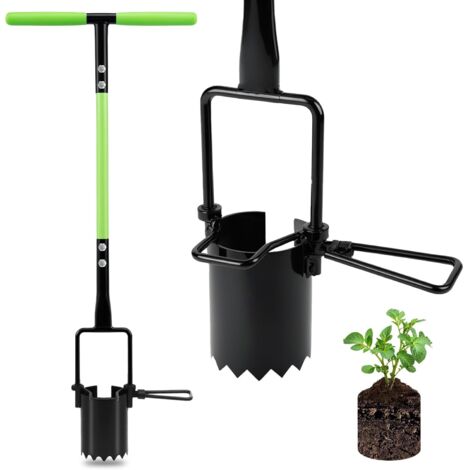 Outil Planteur de Bulbes 5-en-1 avec Manche Long – Pour Jardin, Pelouse, Plantation Tulipes, Jonquilles et Lys, Désherbage et Transplantation Facile (1/5)