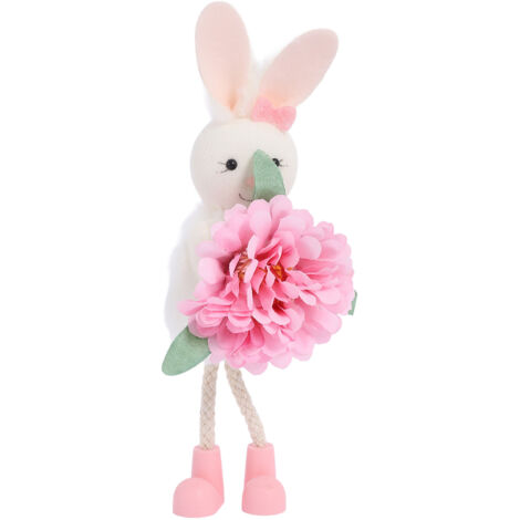 Osterhasenfiguren – Tischdeko für Ostern und Frühling, Geschenkidee für Festtage (Rosa - 1 Stück) (1/5)