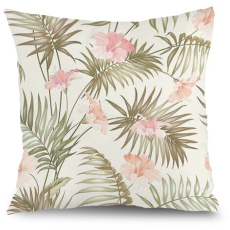 Housse de coussin floral papillon, décoration intérieur extérieur,45×45cm (1/5)