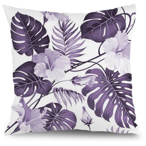 Housse de coussin floral papillon été, décoration canapé maison,45×45cm (1/5)