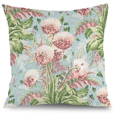 Housse de coussin floral papillon, décoration canapé maison,45×45cm (1/5)