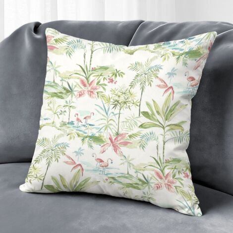 Housse de coussin floral papillon printemps été, décoration canapé-lit,50×50cm (1/5)