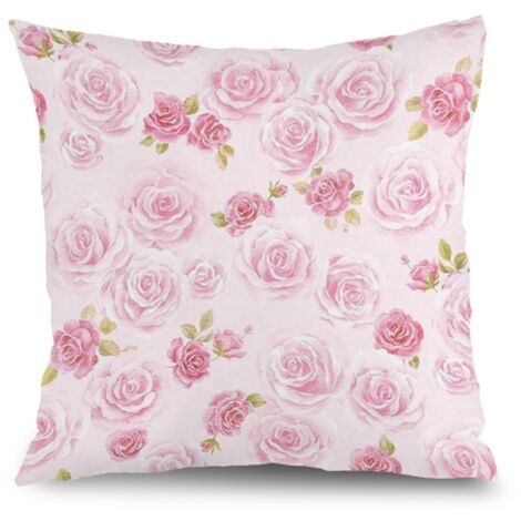 Housse de coussin feuilles printanières, décoration canapé-lit,45×45cm (1/5)