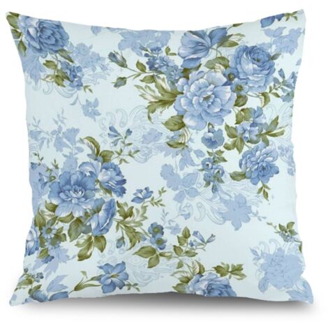 Housse de coussin fleurs décoratives, décoration salon maison,45×45cm (1/5)