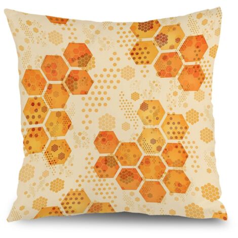 Housse de coussin feuilles fleurs, décoration salon style rustique,40×40cm (1/5)