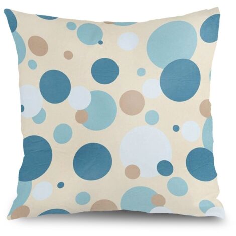 Housse de coussin carreaux rustique, décoration canapé-lit,40×40cm (1/5)