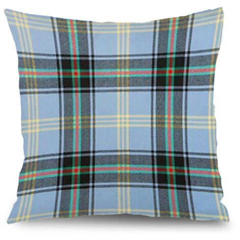 Housse de coussin carreaux été, décoration salon maison,45×45cm (1/5)