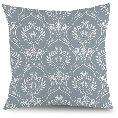 Housse de coussin floral extérieur, décoration salon chambre élégant,45×45cm (1/5)