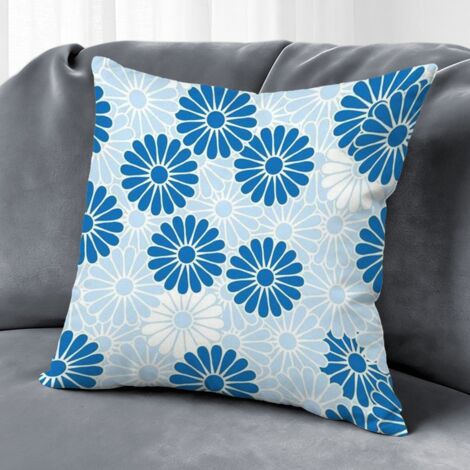 Housse de coussin fleurs colorées, décoration intérieur élégant,40×40cm (1/5)