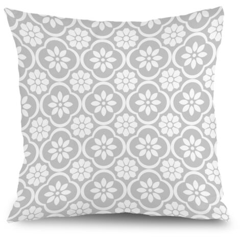 Housse de coussin jardin floral, décoration canapé salon,45×45cm (1/5)