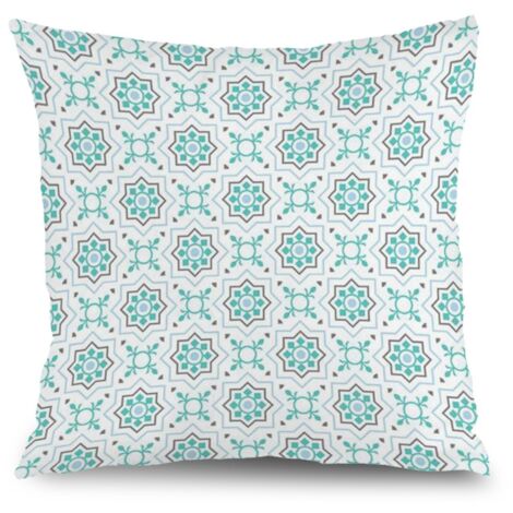 Housse de coussin jardin floral, style ferme pour canapé maison,45×45cm (1/5)