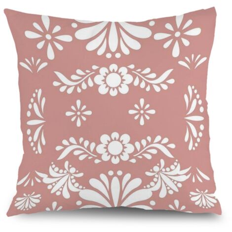 Housse de coussin jardin floral, décoration canapé-lit salon,40×40cm (1/5)