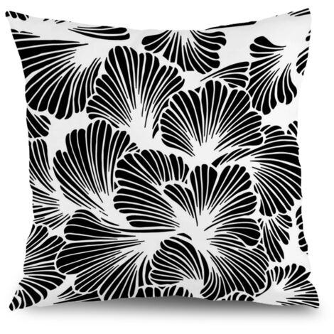Housse de coussin floral extérieur, décoration canapé-lit élégant,40×40cm (1/5)