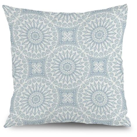 Housse de coussin floral été, décoration salon élégant,45×45cm (1/5)