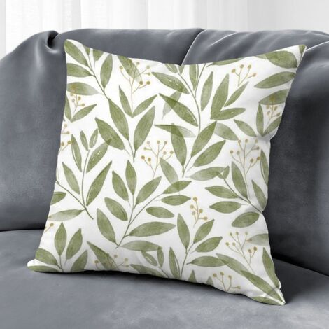Housse de coussin fleurs printemps été, décoration salon chambre canapé,45×45cm (1/5)
