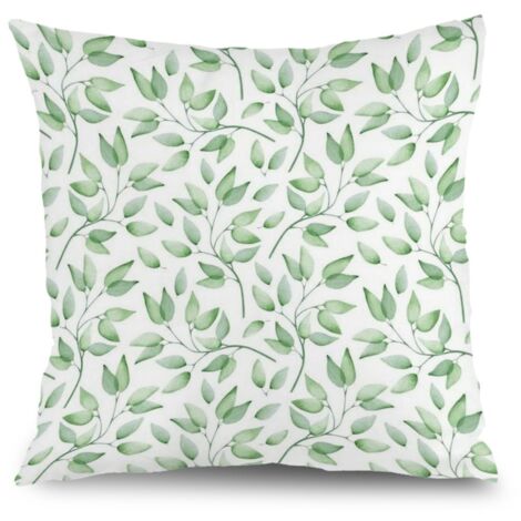 Housse de coussin extérieur floral, décoration canapé maison,45×45cm (1/5)