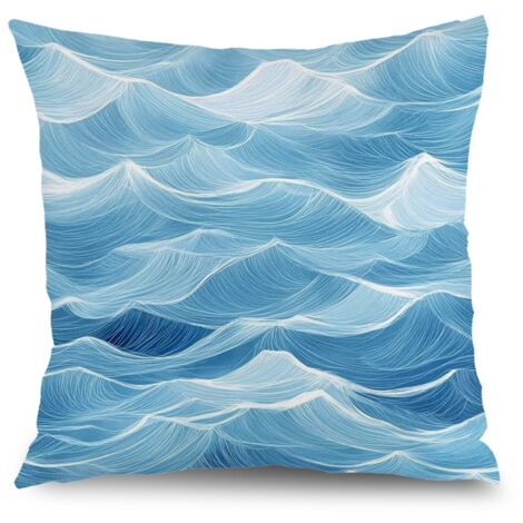 Housse de coussin carré symétrique, décoration canapé intérieur,50×50cm (1/5)
