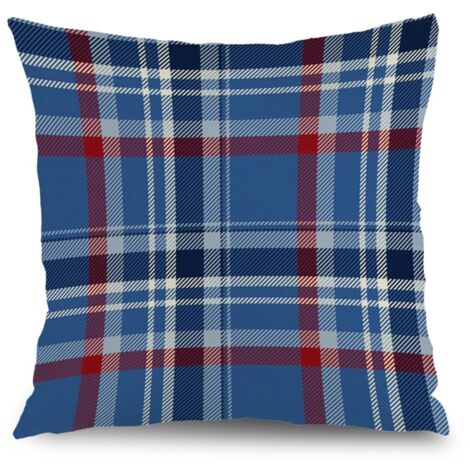 Housse de coussin motif carré symétrique, décoration intérieur maison,40×40cm (1/5)