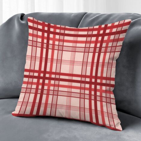 Housse de coussin carreaux printemps été, décoration canapé,45×45cm (1/5)