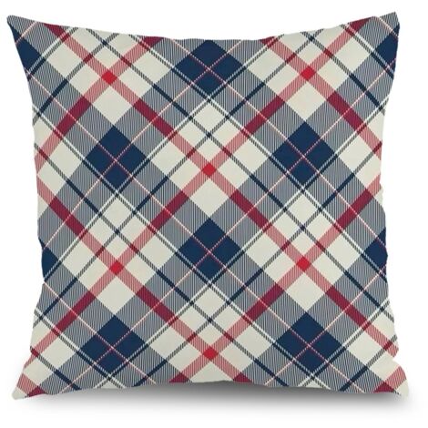 Housse de coussin carreaux décoratifs, décoration canapé,40×40cm (1/5)