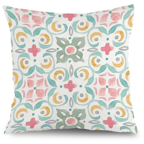 Housse de coussin carreaux décoratifs,décoration canapé,40×40cm (1/5)