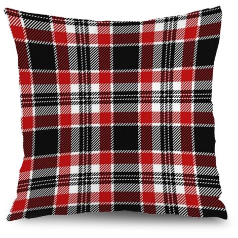 Housse de coussin carré symétrique, décoration canapé salon,40×40cm (1/5)
