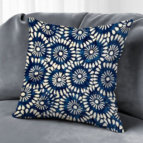 Housse de coussin carreaux décoratifs, décoration salon intérieur,45×45cm (1/5)