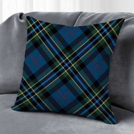 Housse de coussin carreaux printemps, décoration intérieur élégant,45×45cm (1/5)