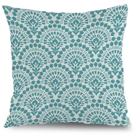 Housse de coussin imprimé symétrique, décoration canapé salon élégant,40×40cm (1/5)