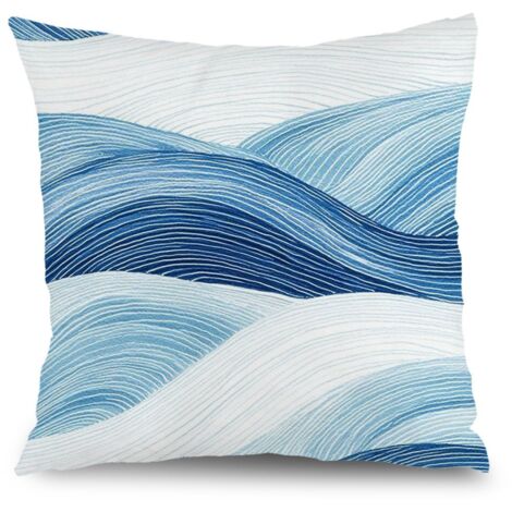 Housse de coussin carreaux printemps, décoration salon élégant,40×40cm (1/5)