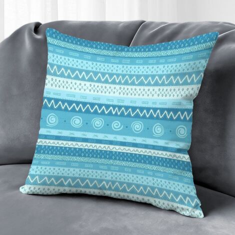 Housse de coussin carreaux printemps été, décoration canapé style ferme,45×45cm (1/5)