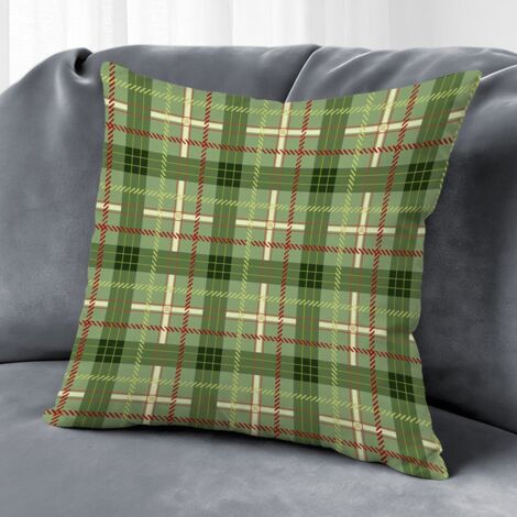 Housse de coussin motif carré, décoration salon intérieur,40×40cm (1/5)