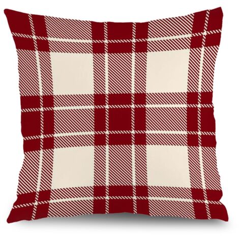 Housse de coussin imprimé symétrique, décoration canapé-lit salon,40×40cm (1/5)