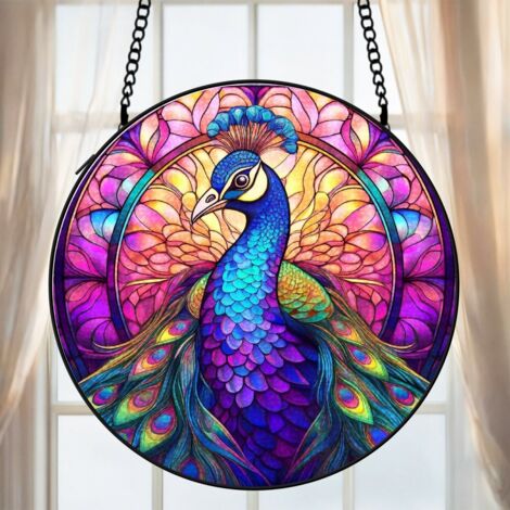 Attrape-soleil vitrail tortue 20 cm décoration suspendue fenêtre animal lumineux cadeau Noël (1/5)