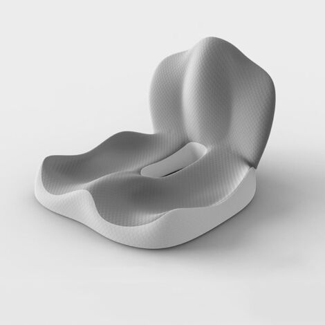 Coussin de Siège Ergonomique – Mousse à Mémoire de Forme – Soutien Lombaire – Maille 4D – Bureau Voiture Voyage (1/5)